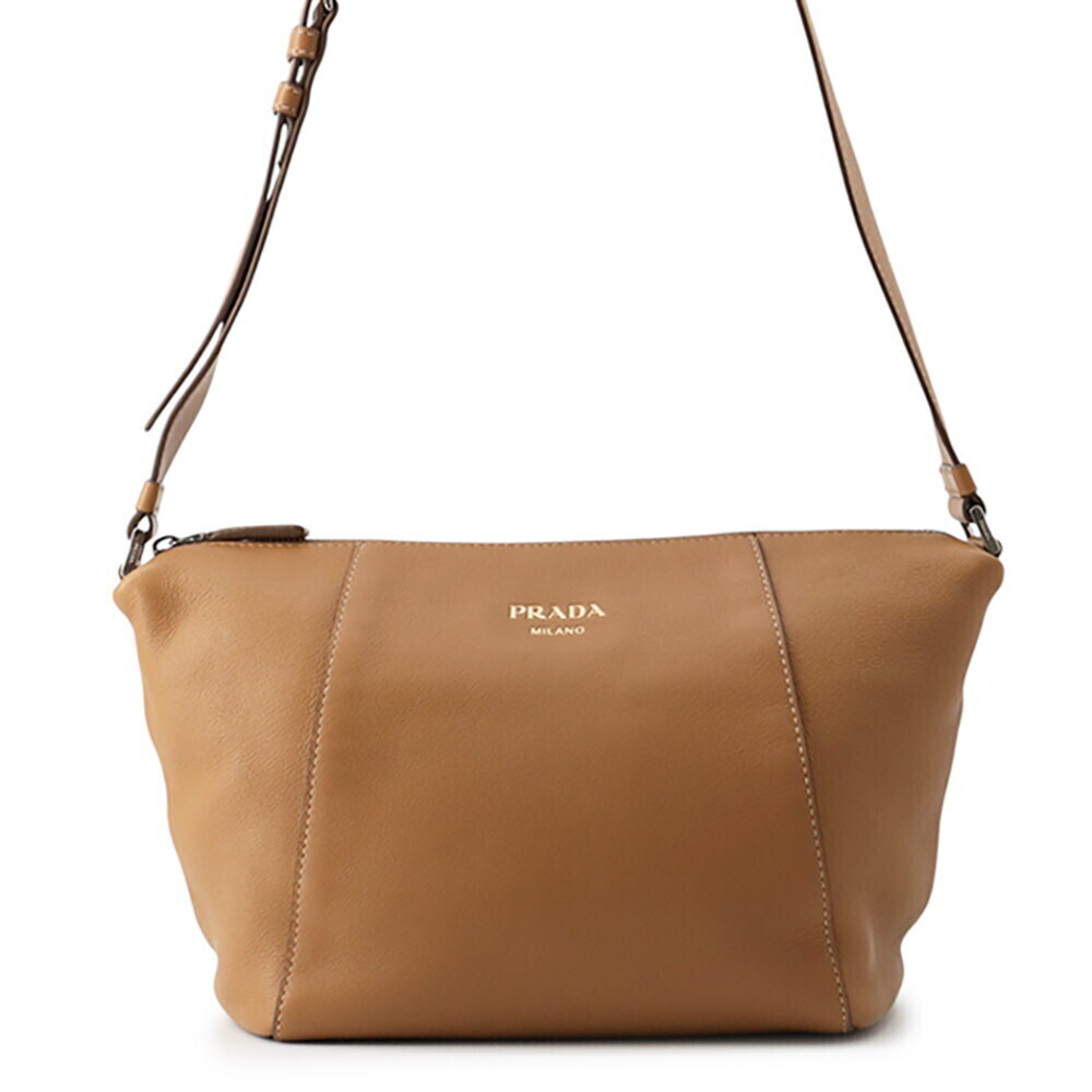 Prada Milano shoulder bag soft leather Brown
